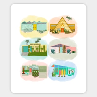 MCM Houses Sticker